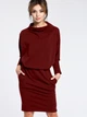 Плаття жіноче BeWear B032 S/M Бордове (5903068487712) - зображення 1
