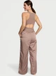 Комбінезон Victoria's Secret Lux Glossy Sport Wide-Leg Jumpsuit XS Бежевий (26852528) - изображение 2