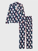Піжама фланель (сорочка + штани) Old Navy Women's Santa Print Flannel Pajama Set XS Синій (124322) - зображення 2