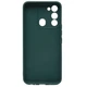 Чехол Fiji Style для Tecno Spark 8C (KG5k / KG5n) силикон бампер с защитой блока камер темно-зеленый - изображение 2