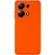 Чехол Fiji Style для Xiaomi Redmi Note 13 силикон бампер с защитой блока камер оранжевый - изображение 1
