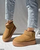 Короткие женские угги на платформе Hengji 40р(26см) рыжие замшевые (06033-40) - изображение 7