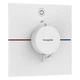 Внешняя часть смесителя без скрытой части HANSGROHE ShowerSelect Comfort E белый латунь 155x155мм 15571700 - изображение 1