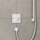 Внешняя часть смесителя без скрытой части HANSGROHE ShowerSelect Comfort E белый латунь 155x155мм 15571700 - изображение 2