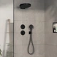 Зовнішня частина змішувача без прихованої частини HANSGROHE ShowerSelect Comfort S чорний латунь 155мм 15562670 - зображення 3