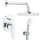 Душевая система скрытого монтажа GROHE BauFlow с верхним душем латунь хром UA29045003 - изображение 1