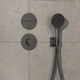 Внешняя часть смесителя без скрытой части HANSGROHE ShowerSelect Comfort S графит латунь 155мм 15562340 - изображение 2