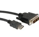 Кабель для відео Roline HDMI M - DVI 18M 10м Чорний (11.04.5553-5) - зображення 2