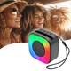 Беспроводная портативная колонка SPS LX-01 c RGB подсветкой и подставкой для телефона Black - изображение 4