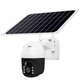 Камера відеоспостереження акумуляторна із сонячною панеллю tp8 v380 pro solar 4Gi with battery White - зображення 1