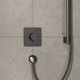 Внешняя часть смесителя без скрытой части HANSGROHE ShowerSelect Comfort E графит латунь 155x155мм 15571340 - изображение 2