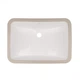 Раковина врезная прямоугольная Qtap Stork 535x370x195 White QT1511H0422DW Белая - изображение 1
