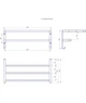 Полиця для рушників настінна HF Sheffield 520x256 black matt Чорна - зображення 4