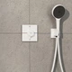 Зовнішня частина змішувача без прихованої частини HANSGROHE ShowerSelect Comfort E білий латунь 155x155мм 15572700 - зображення 2