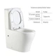 Унітаз підлоговий Qtap Virgo Ultra Quiet безобідковий з сидінням Soft-close WHITE QT18226092AW - зображення 4