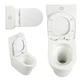 Унітаз підлоговий Qtap Virgo Ultra Quiet безобідковий з сидінням Soft-close WHITE QT18226092AW - зображення 7