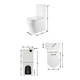Унітаз підлоговий Qtap Virgo Ultra Quiet безобідковий з сидінням Soft-close WHITE QT18226092AW - зображення 2