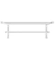 Полка для полотенец настенная профильная HF Sheffield 520x256 white mat Белая - изображение 2