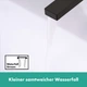Змішувач для умивальника із високим виливом HANSGROHE Tecturis E CoolStart EcoSmart+ чорний латунь 73072670 - зображення 5