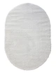 Пухнастий килим Super Softness 1.6х2.3 м. овал білий 2144\F401 - зображення 1