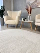 Пухнастий килим Super Softness 1.6х2.3 м. овал білий 2144\F401 - зображення 6