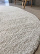 Пухнастий килим Super Softness 1.6х2.3 м. овал білий 2144\F401 - зображення 8