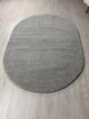 Пухнастий килим Super Softness 1.6х2.3 м. овал сірий 2144\F404 - зображення 4