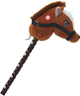 Конячка з паличкою Leantoys Hobby Horse Shorthair з музикою Темно-коричнева (5905991009139) - зображення 2