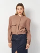 Куртка женская Zara 2779/446 XS Коричневая (02779446942011) - изображение 1