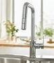 Cмеситель для кухни с выдвижной лейкой GROHE Eurosmart хром латунь 30619000 - изображение 2
