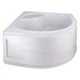 Поддон для душевой кабины LIDZ Kapielka 80x80x41см полукруглый акриловый c сифоном белый LKAST808041 - изображение 1
