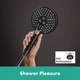Душова лійка HANSGROHE Raindance Select S із кнопкою 125мм пластик графіт 26014340 - зображення 4
