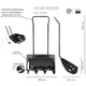 Лопата для снігу 59х25.5х40 см l-118 см з ротором snow mover Prosperplast, 5905197369334 - зображення 6