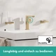 Cмеситель для умывальника с джойстиком HANSGROHE Tecturis E CoolStart EcoSmart+ бронза латунь 73041140 - изображение 3