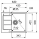 Franke Кухонна мийка Sirius 2.0 S2D 611-62/143.0627.383/тектонайт/620х500х200/врізна/сірий - изображение 2