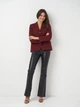 Куртка женская Zara 2479/707 M Бордовая (02479707660035) - изображение 3