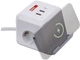 Мережевий подовжувач Emos P0222CQ 2 м 2 розетки з 2xUSB-A+1 x USB-C+Qi з бездротовою зарядкою - зображення 9
