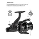 Котушка Brain Apex Double 4000 Screw Handle 6+1BB - изображение 9