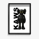 Cерія постерів в рамці KAWS black А4 - зображення 2