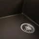 Кухонная мойка гранитная Platinum с одной прямоугольной чашей и сушкой 7850 ROMA матовая Темная скала - изображение 5