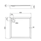 Душевой поддон Qtap Tern 308812C 80x80x12 см + сифон - изображение 2