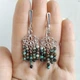 Сережки Hand Made з підвісками з намистин натуральної африканської бірюзи - зображення 2