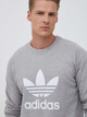 Bluza bez kaptura męska oversize Adidas Adicolor Classics Trefoil Crewneck IM4501 L Szara (4066761543572) - obraz 4