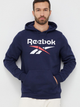 Bluza męska z kapturem Reebok Identity Big 100050291 L Granatowa (4066751080599) - obraz 1