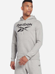 Bluza męska z kapturem Reebok Identity Big 100050292 L Szara (4066751261196) - obraz 1