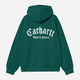 Bluza męska z kapturem kangurka Carhartt WIP Hooded Onyx Script I032865-22VXX L Szmaragdowa (4064958856047) - obraz 7