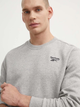 Світшот на флісі утеплений чоловічий Reebok Identity Small Logo Fleece Crew 100202866 L Сірий (1200143505434) - зображення 4