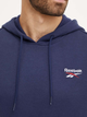 Худі утеплене чоловіче Reebok Identity Small Logo Fleece Hoodie 100202877 M Темно-синє (1200143505960) - зображення 5