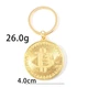 Брелок для ключей в виде монеты Биткоин (Bitcoin) BTC, подарок сувенир, Брелок-монета Bitcoin, цинковый сплав - изображение 2