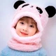Детская плюшевая шапка Розовый M (5-7 лет) - изображение 1